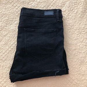 Levi’s black jean shorts